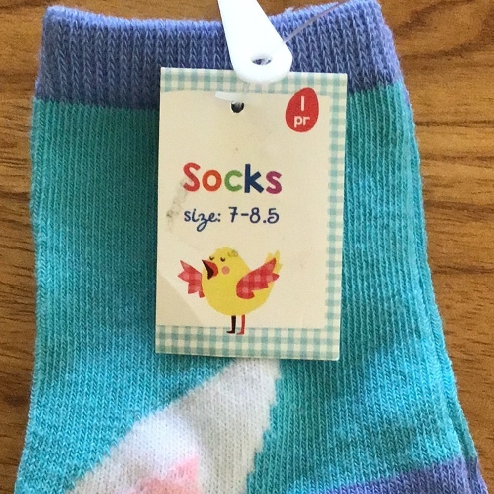 Vibrant Colorful Easter Spring Socks Trio - NWT - Picture 3 of 8